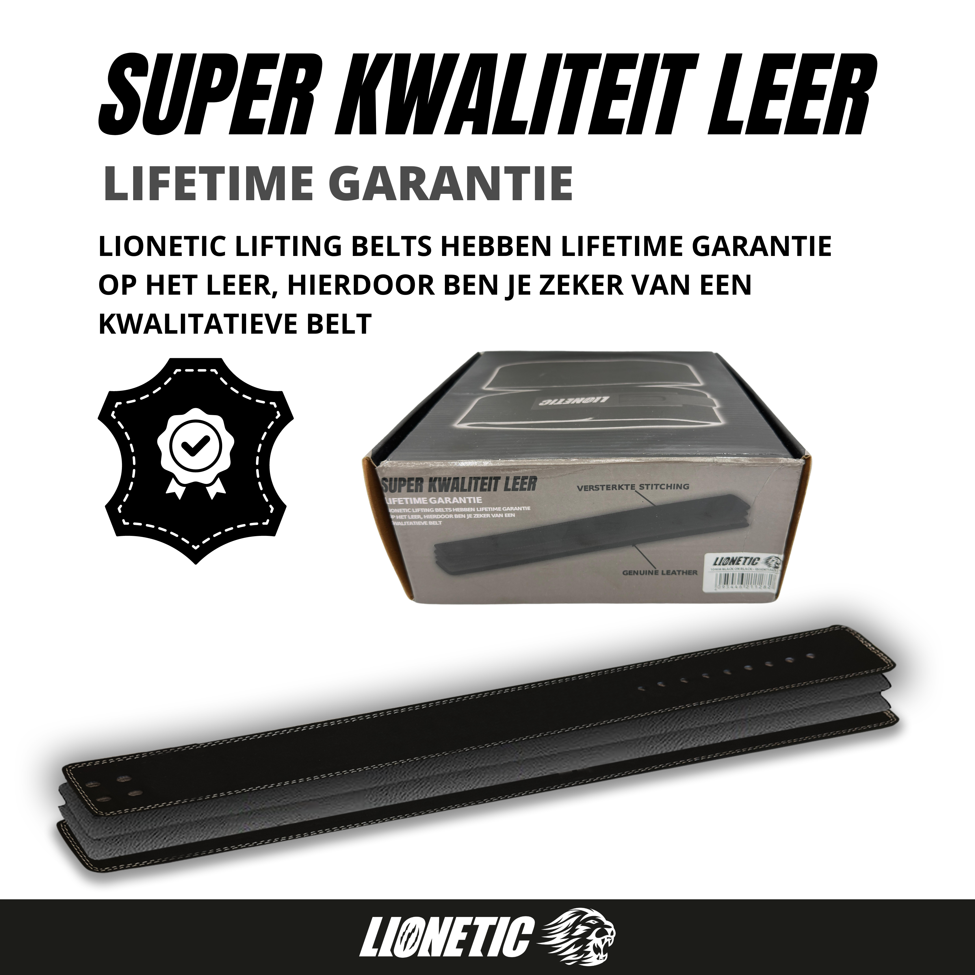 Powerlift-Hebelriemen 10 mm - Lionetic Essentials V1.0