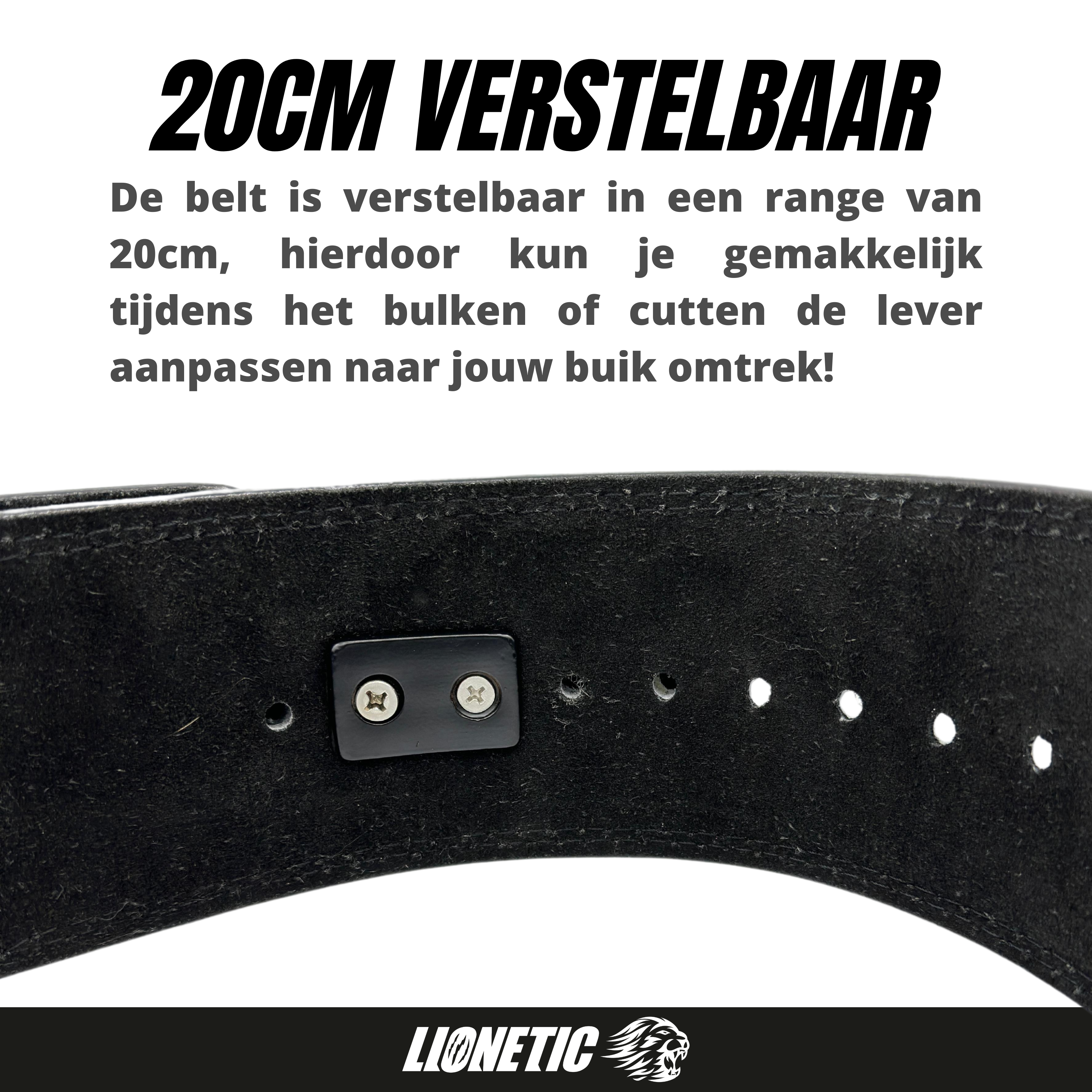 Powerlifting belt - Lever Belt 10mm - Lionetic